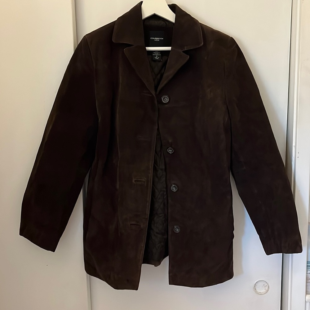 Colebrook & Co Dark Leather Brown Blazer
